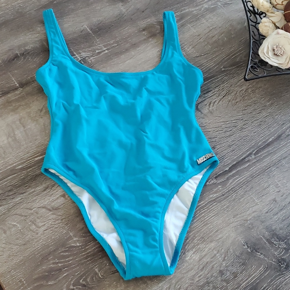 Vintage Moschino Mare Deep Back Baywatch One Piece
